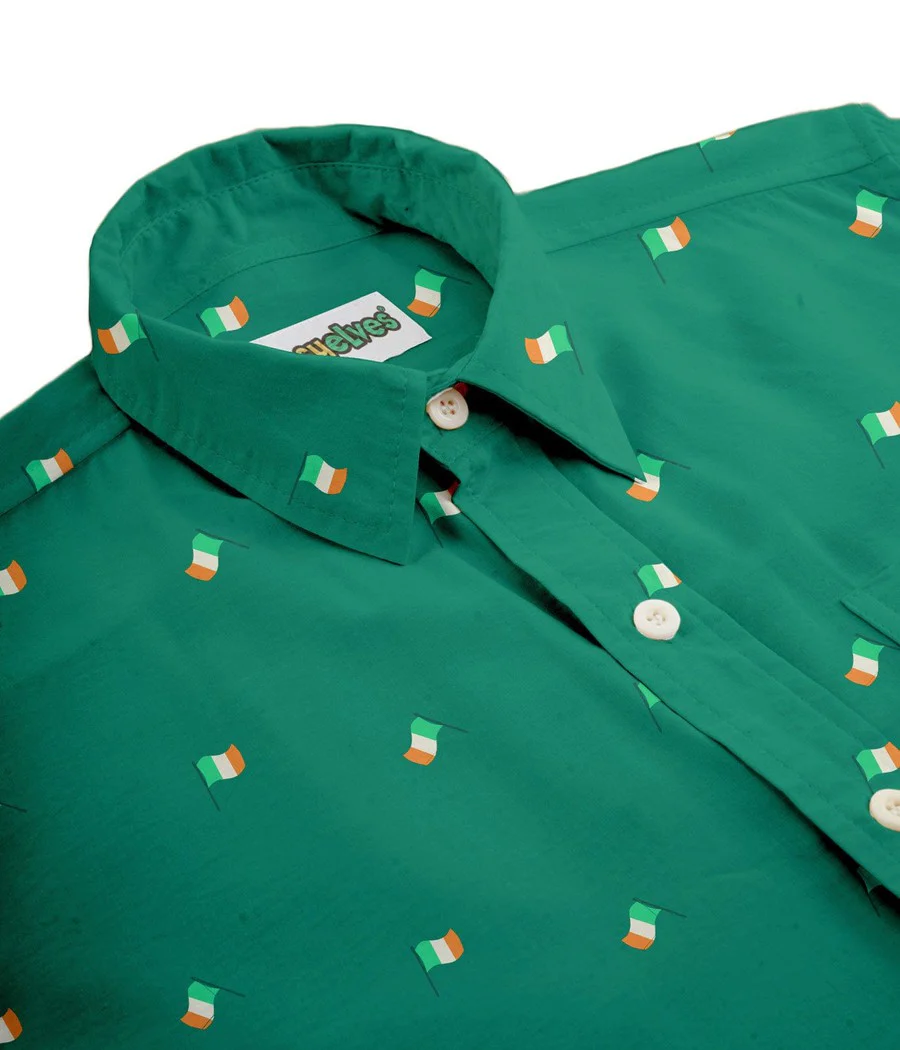 Men's Irish Flag All Over Button Down Shirt - Image 4