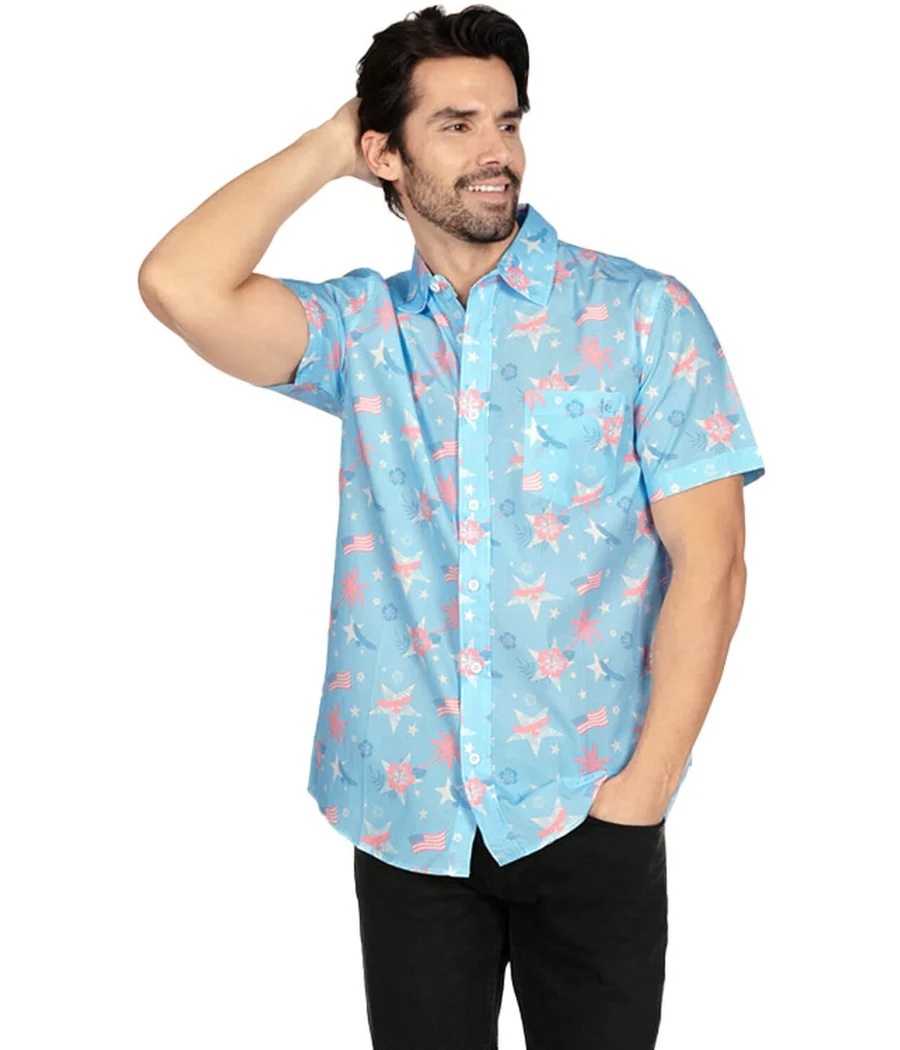 Men's Island of the Free Button Down Shirt - Image 2