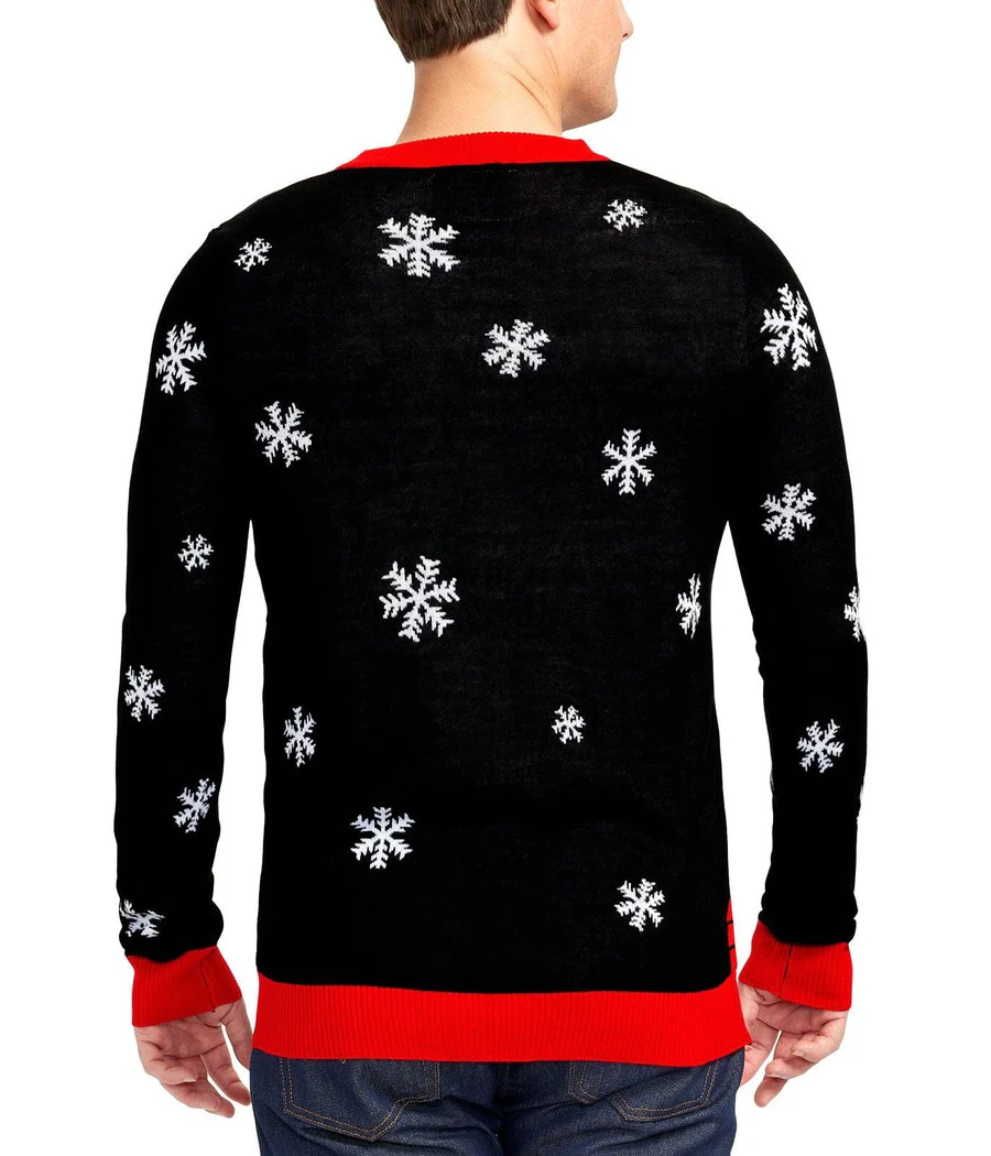 Men's Leaky Roof Light Up Ugly Christmas Sweater - Image 4