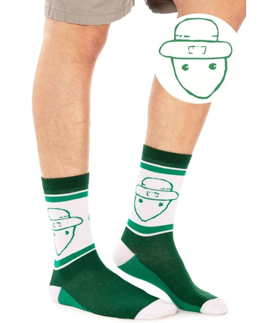 Men's Leprechaun Sketch Socks (Fits Sizes 8-11M) - Image 3