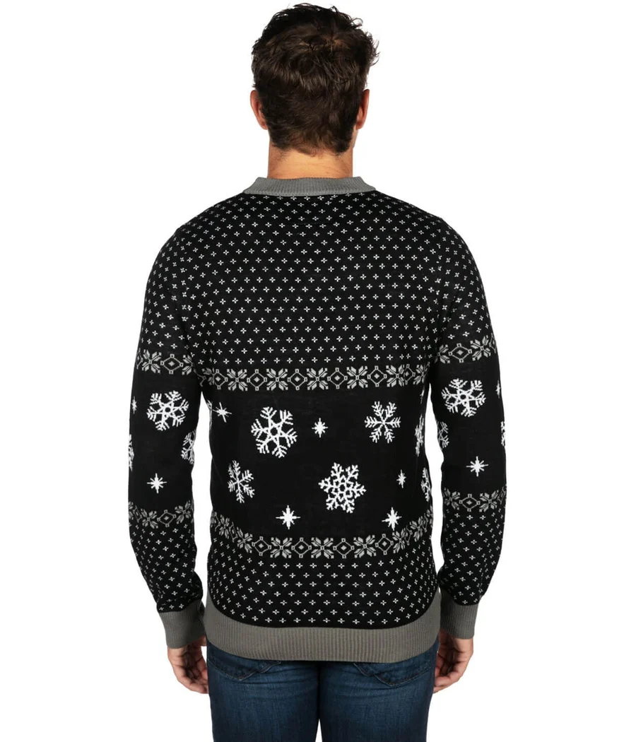 Men's Let it Snow Light Up Ugly Christmas Sweater - Image 3