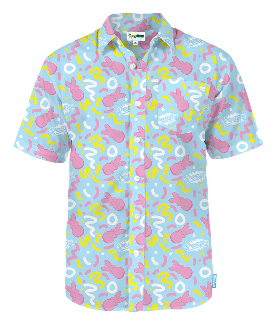 Men's PEEPS® Sugar Me Squiggled Button Down Shirt - Image 2