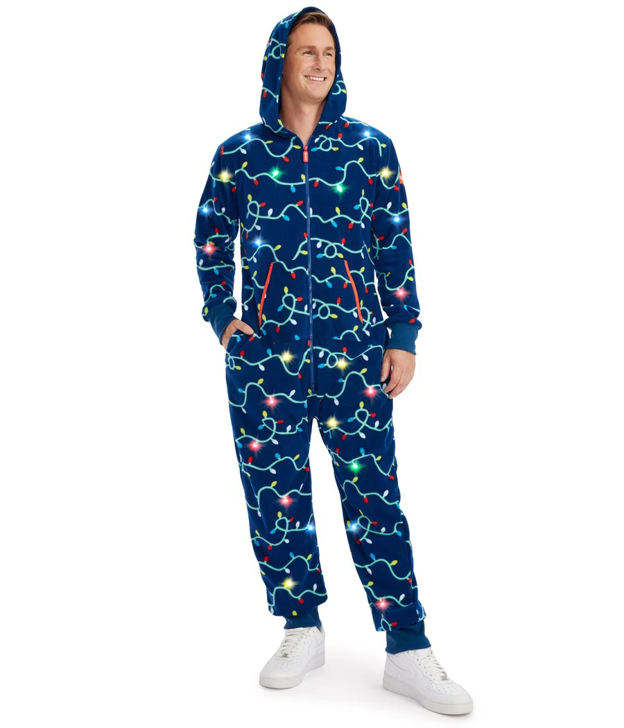 Men's String of Lights Light Up Jumpsuit - Image 5