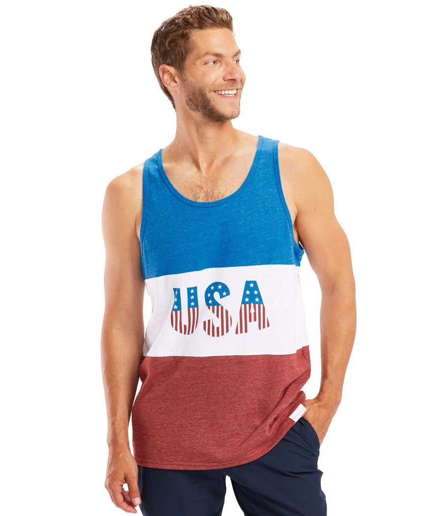 Men's Live Free USA Tank Top - Image 3