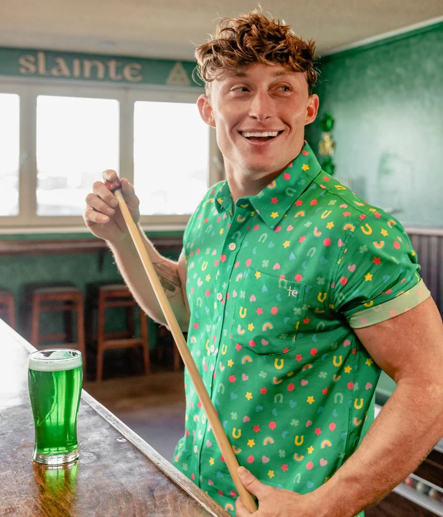 Men's Lucky Charmer Button Down Shirt - Image 2