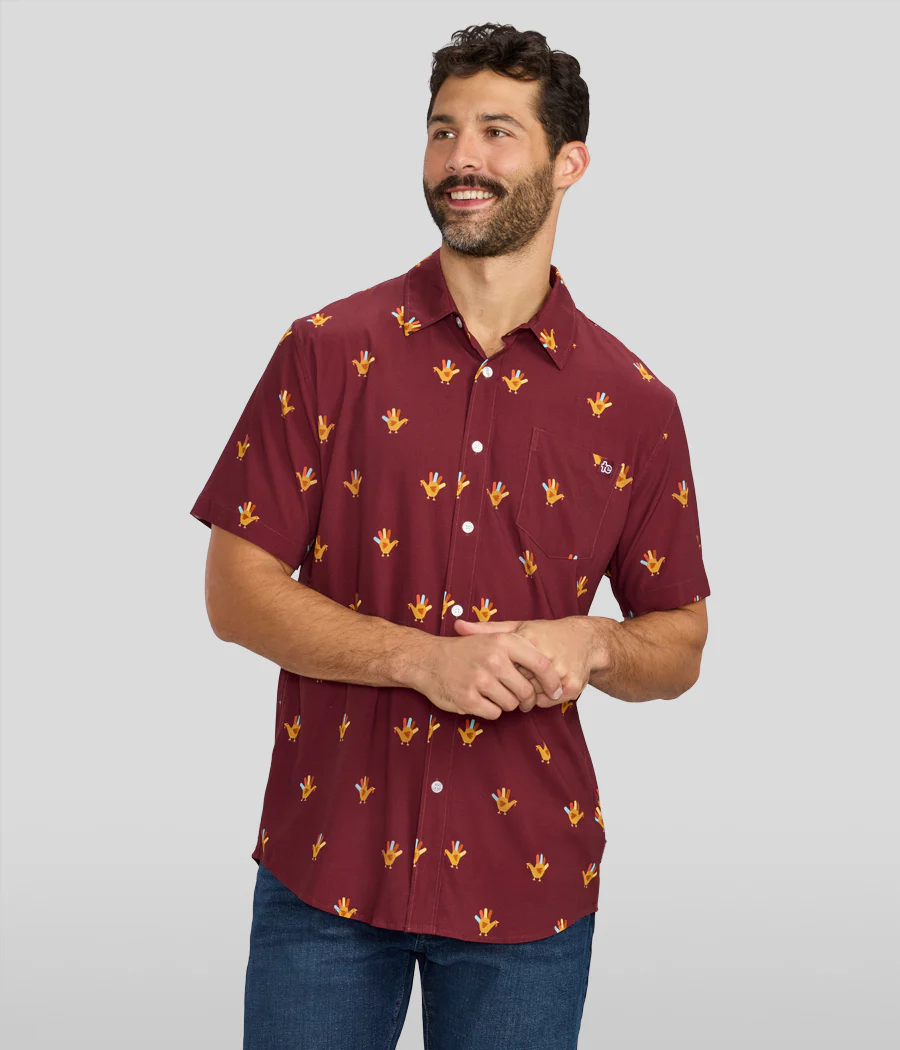 Men's Handy Thanksgiving Button Down Shirt - Image 2
