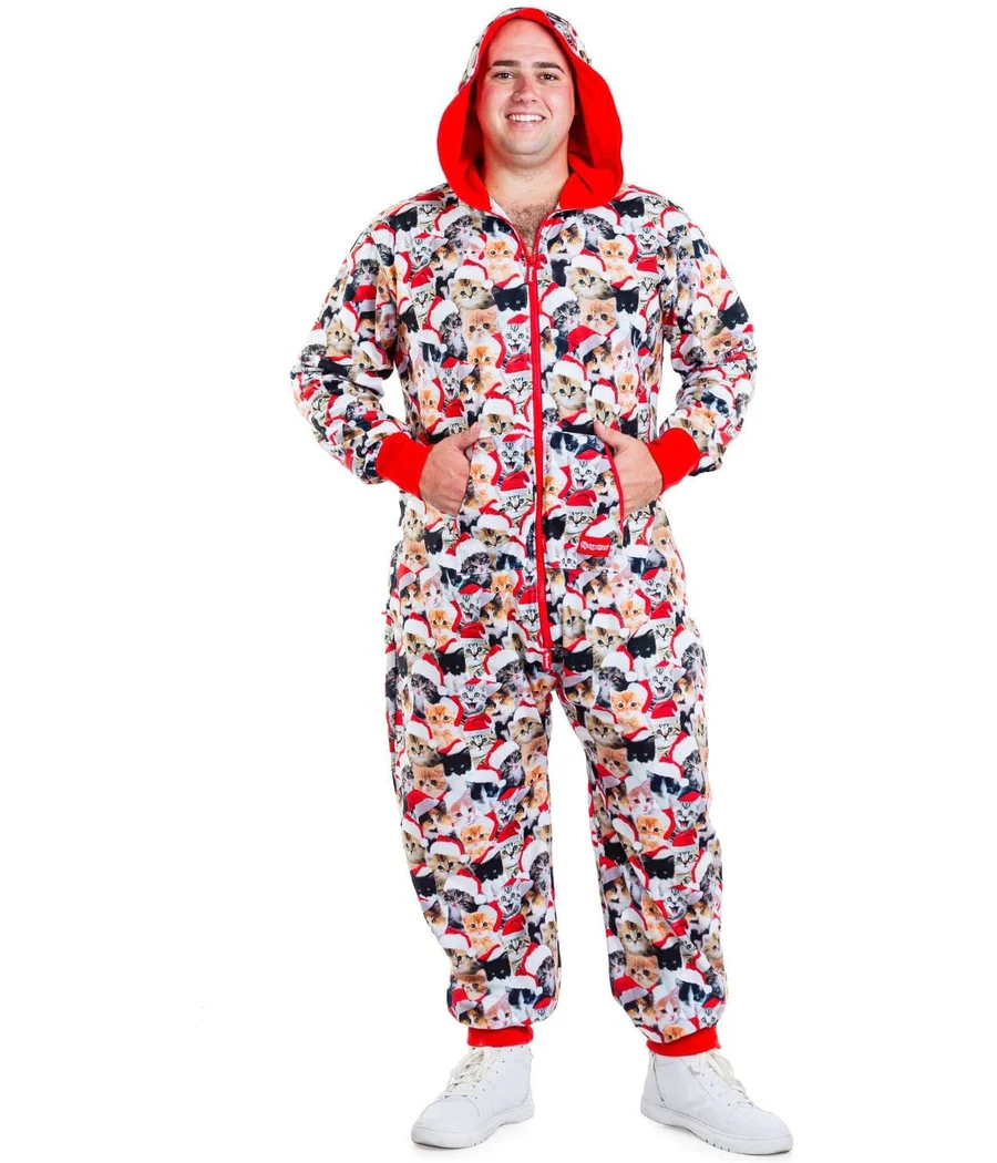 Men's Meowy Catmus Big and Tall Jumpsuit - Image 3