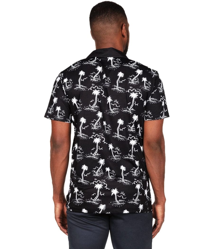 Men's Monochrome Moonlight Disc Golf Polo - Image 3