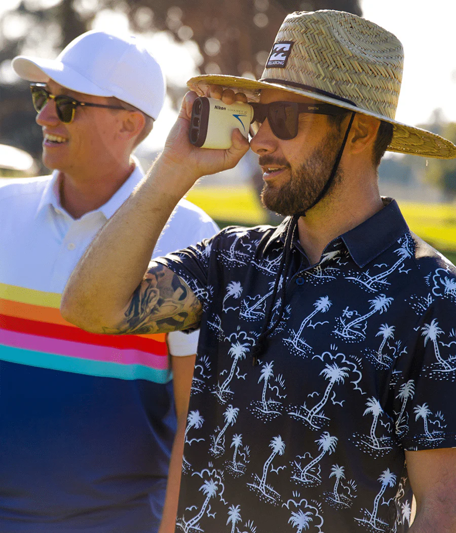 Men's Monochrome Moonlight Polo Shirt - Image 5