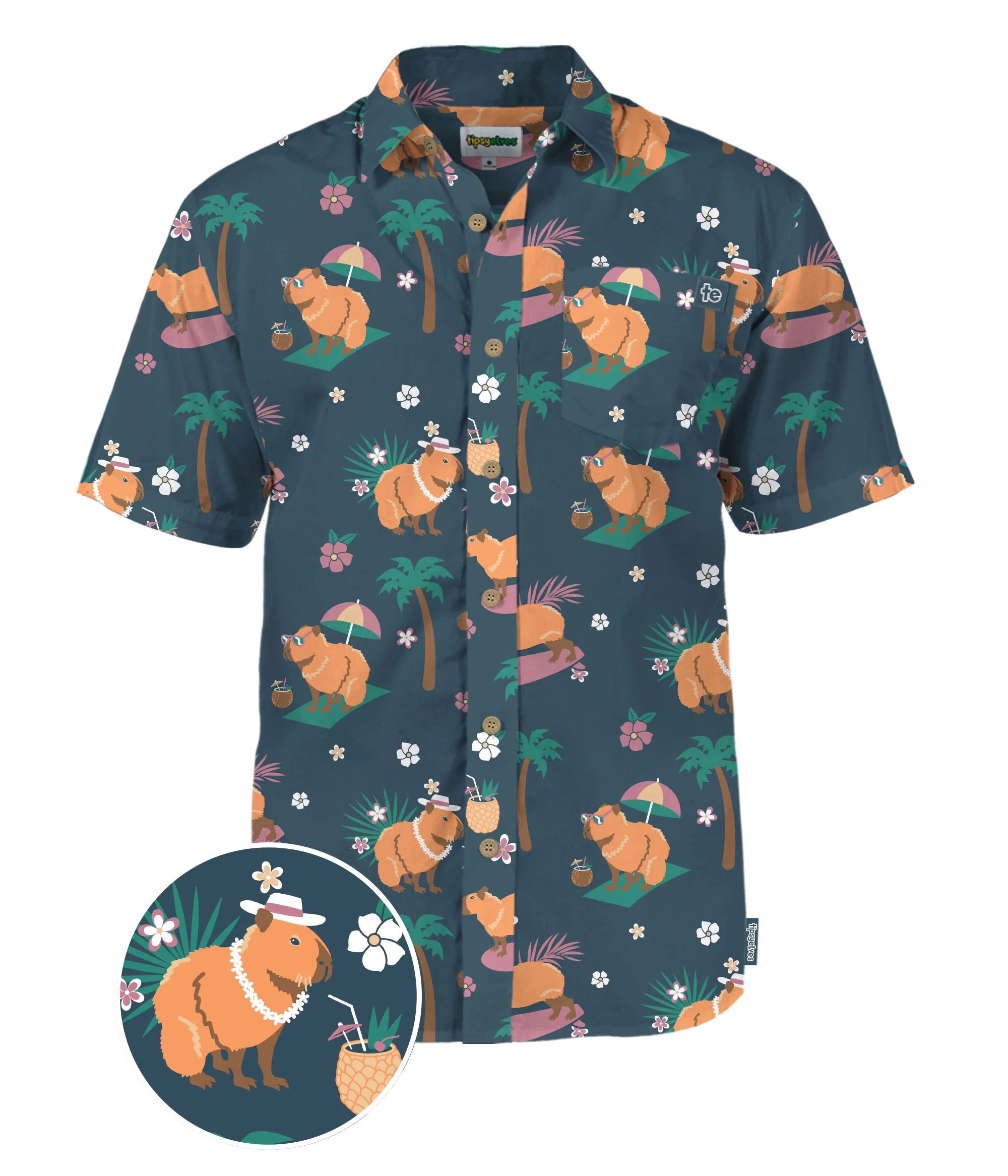 Men's Bahama Capybara Hawaiian Shirt - Image 2
