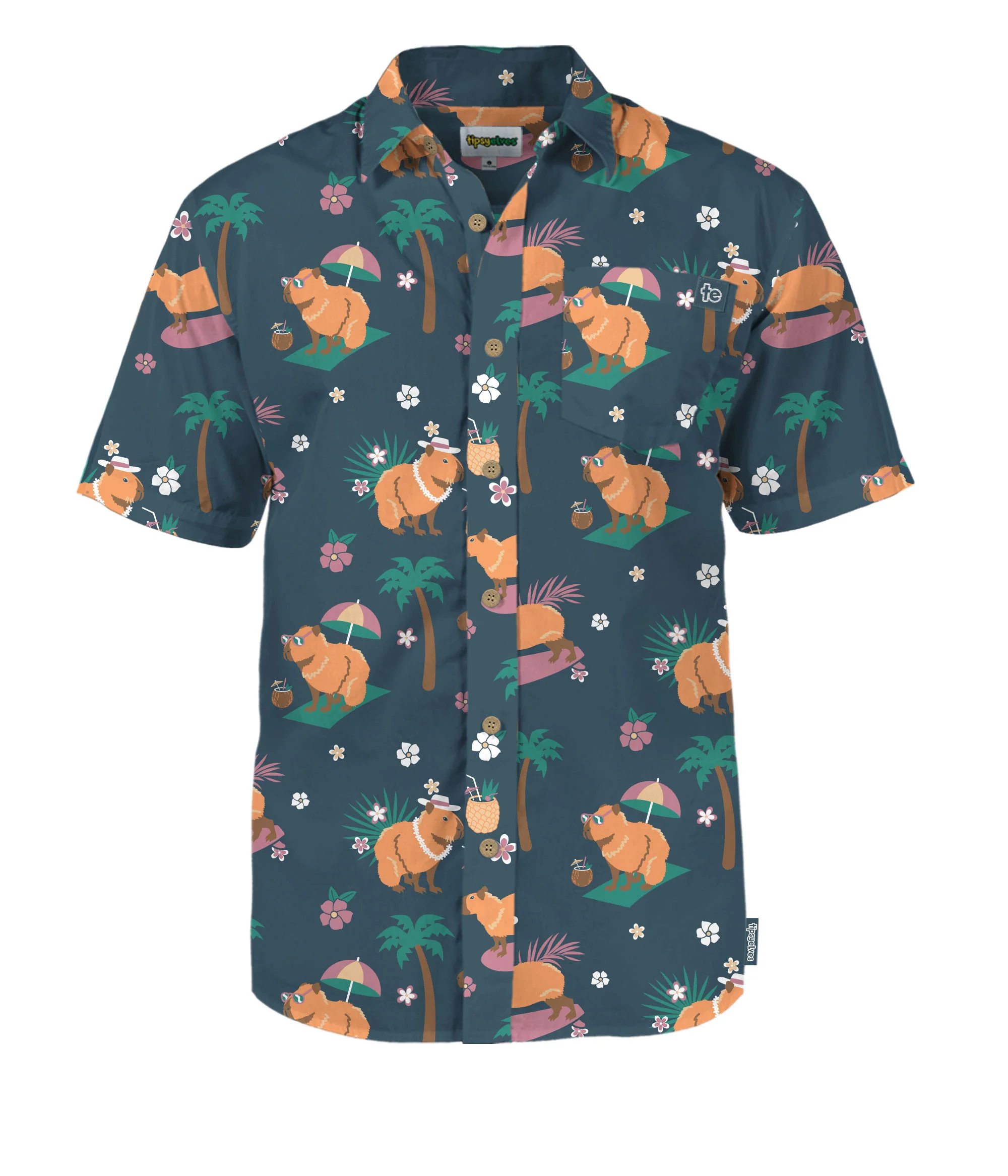 Men's Bahama Capybara Hawaiian Shirt - Image 6