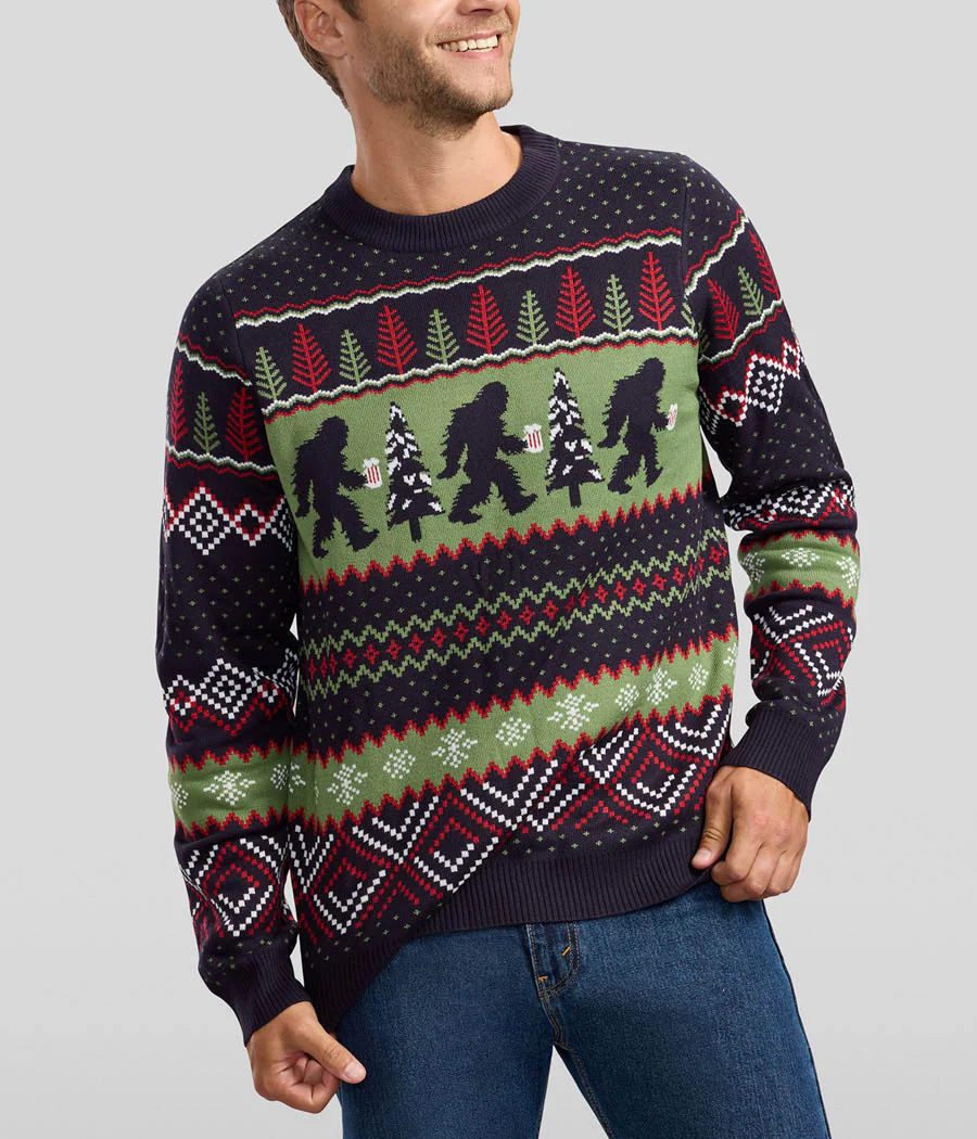 Men's Bigfoot Brew Ugly Christmas Sweater - Image 3