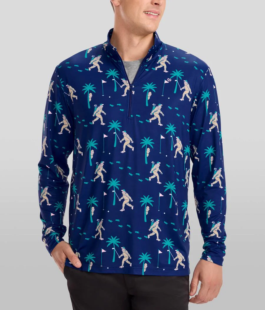 Men's Bigfoot Bogey Golf Quarter Zip Pullover - Image 2
