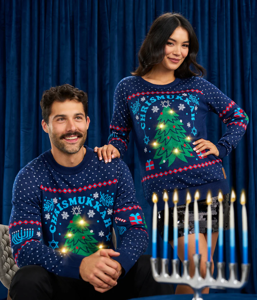 Women's Chrismukkah Light Up Sweater - Image 2