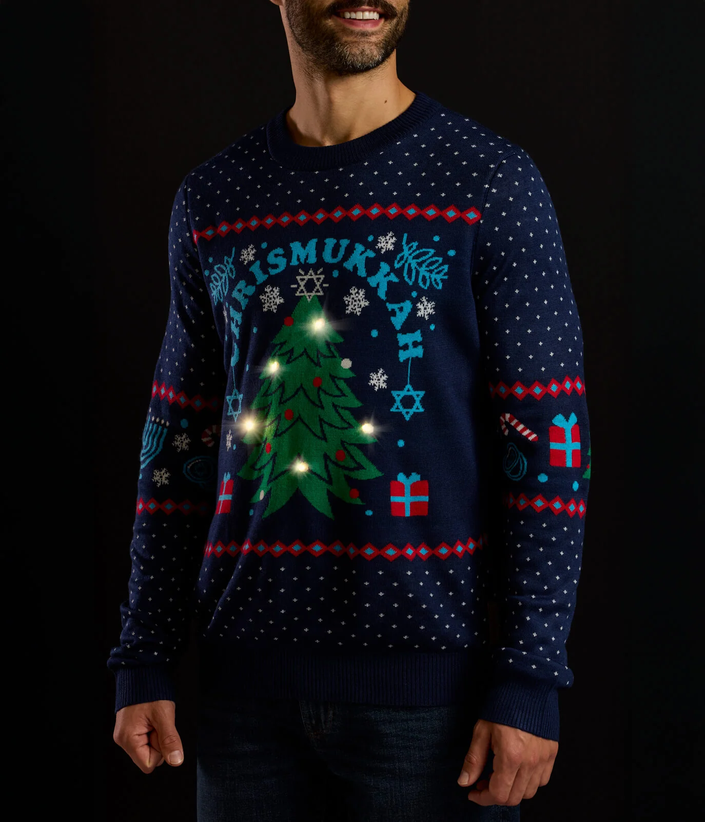 Men's Chrismukkah Light Up Sweater - Image 5