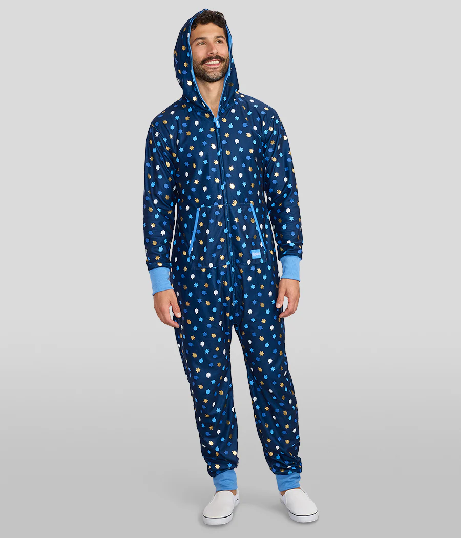 Men's Dreidel Decor Jumpsuit