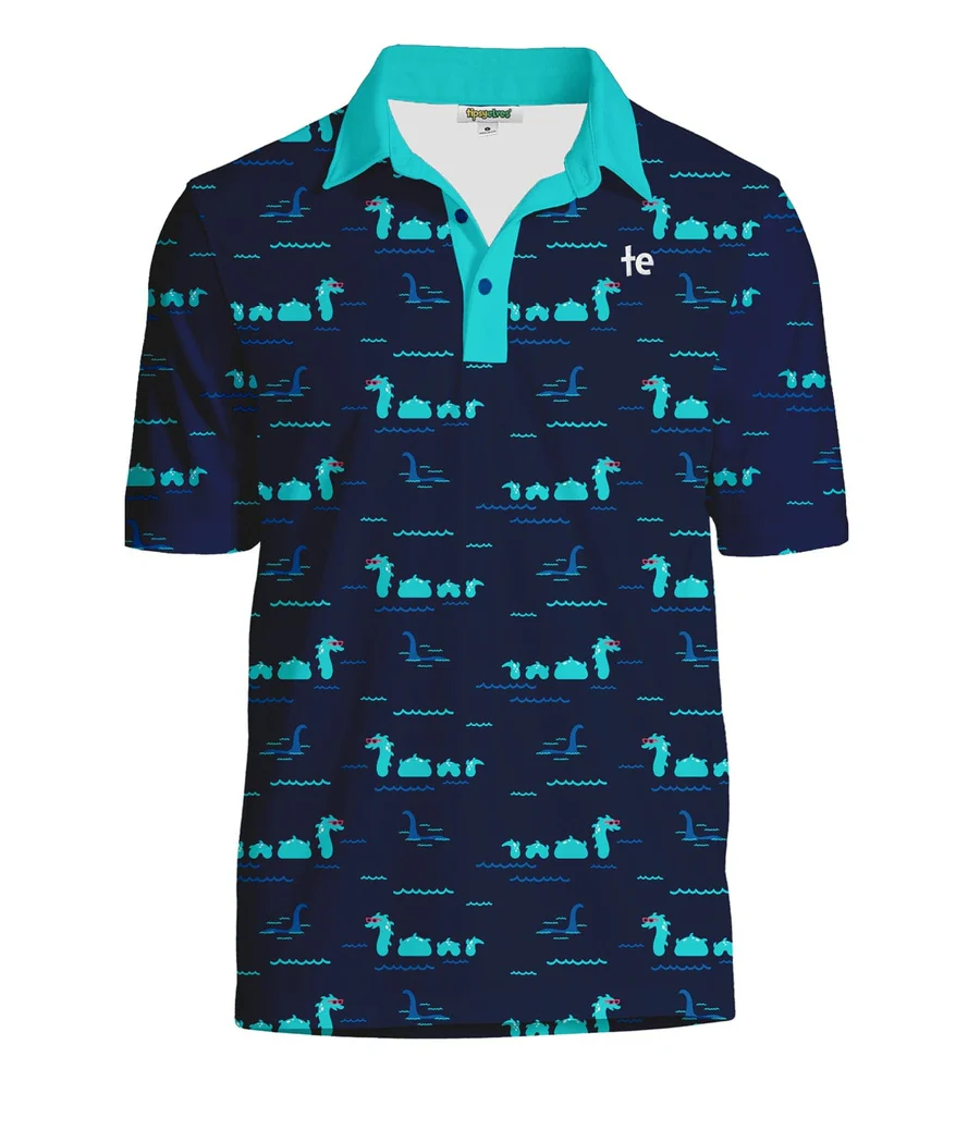 Men's Nothin' But Nessy Disc Golf Polo - Image 6