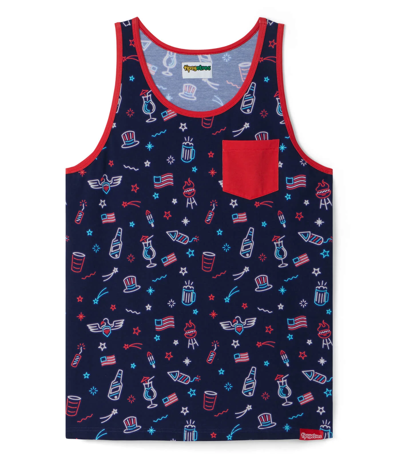Men's Lights and Liberty Tank Top - Image 2