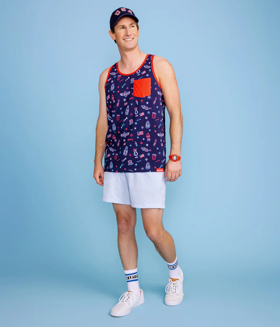 Men's Lights and Liberty Tank Top - Image 5