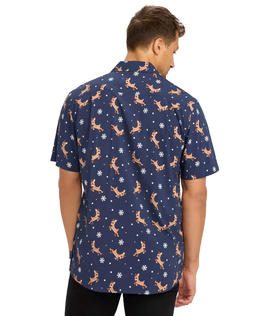 Men's Rudolph Button Down Shirt - Image 3