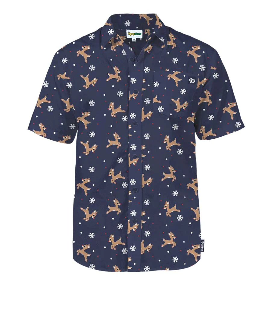 Men's Rudolph Button Down Shirt - Image 4