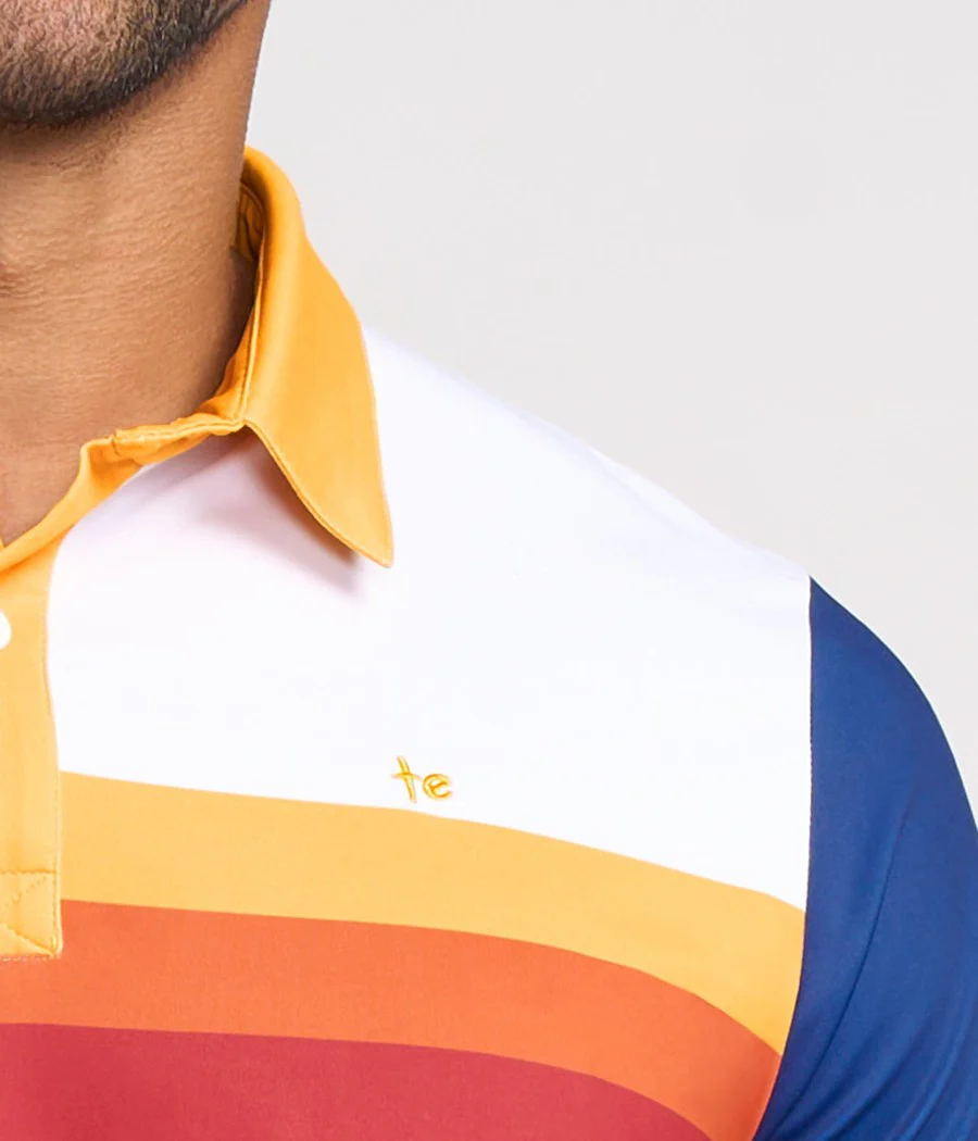 Men's Slice of Sunset Disc Golf Polo - Image 4