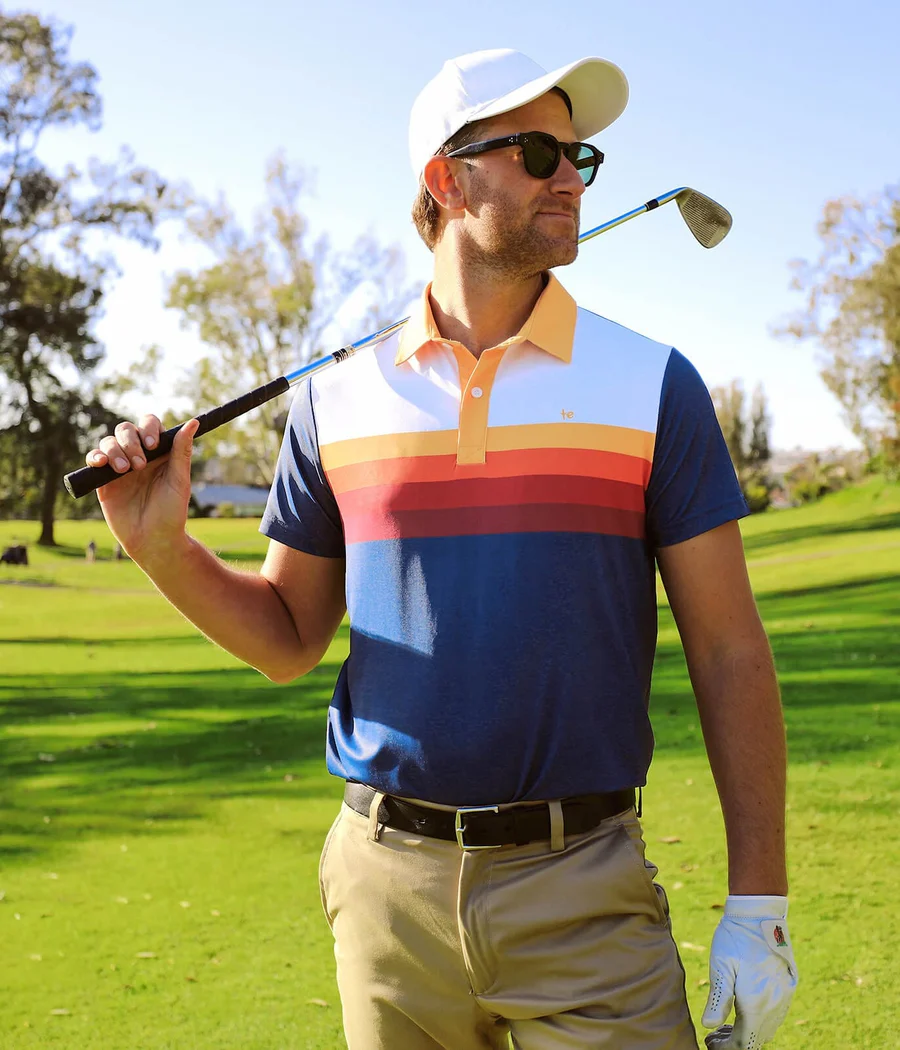 Men's Slice of Sunset Golf Polo - Image 3