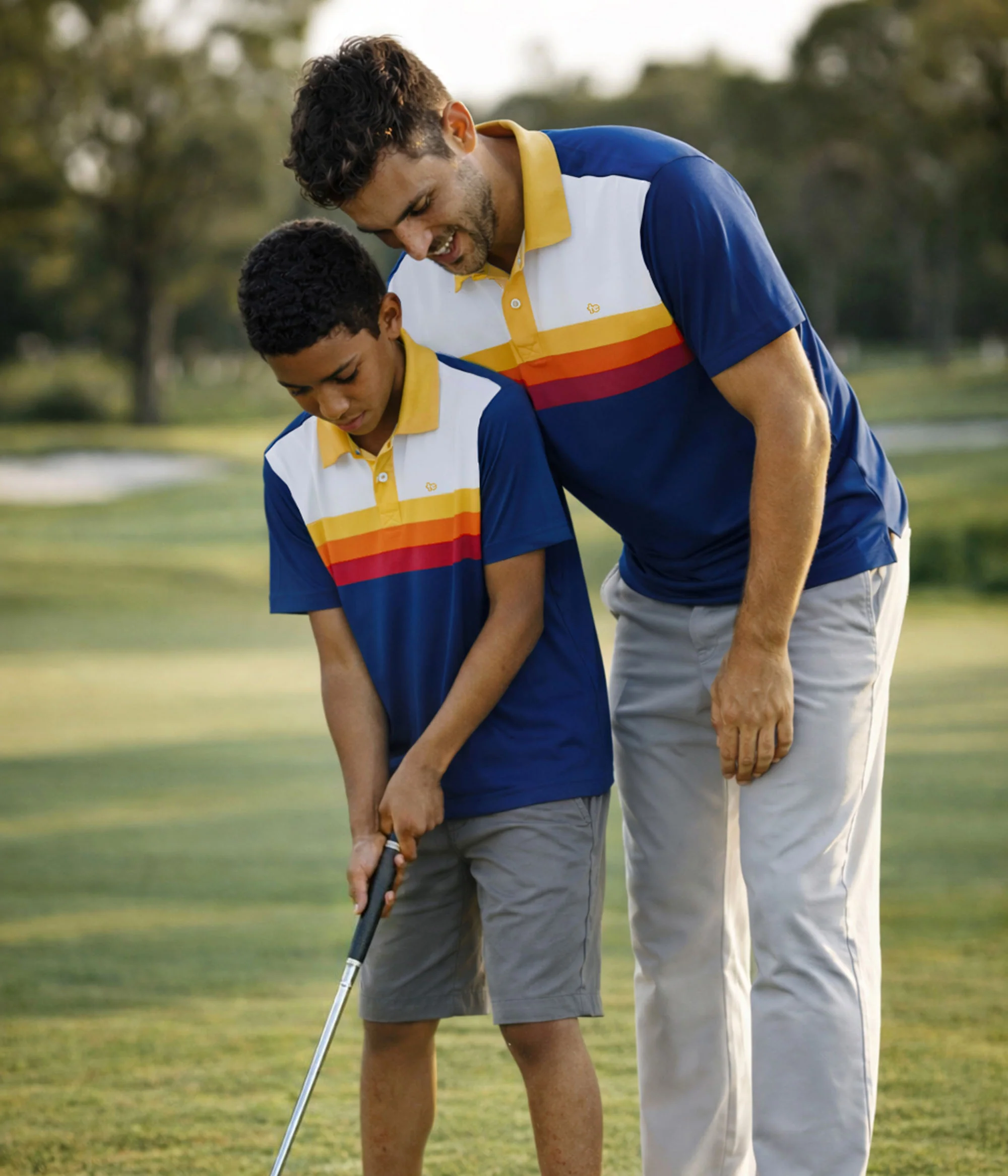 Men's Slice of Sunset Golf Polo - Image 7