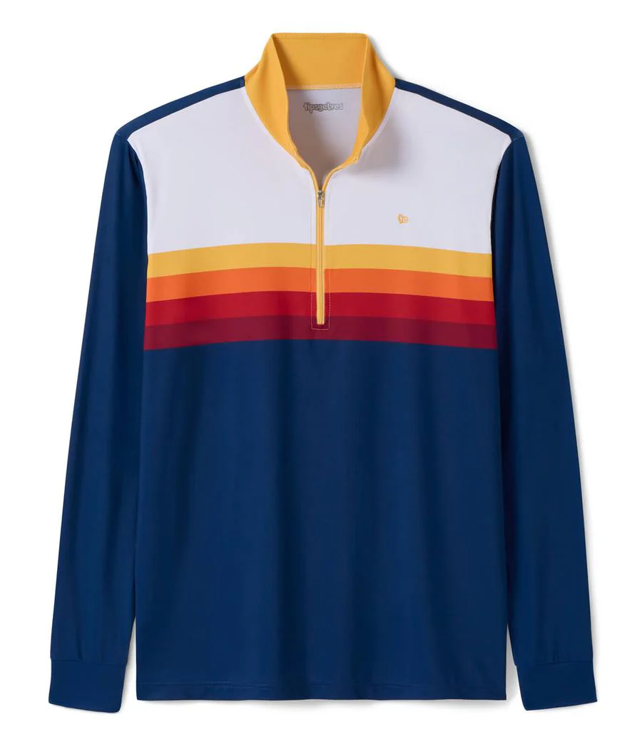 Men's Slice of Sunset Golf Quarter Zip Pullover - Image 2