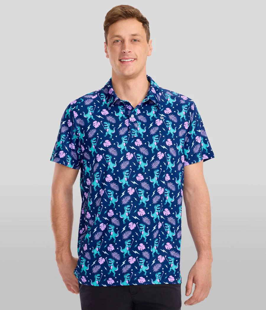 Men's Tee Rex Golf Polo - Image 2