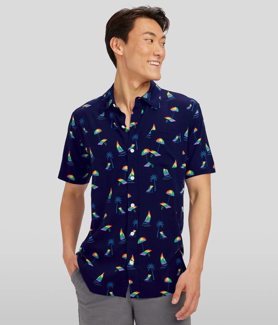 Pride Paradise Button Down Shirt - Image 2