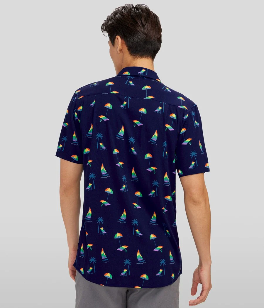 Pride Paradise Button Down Shirt - Image 3