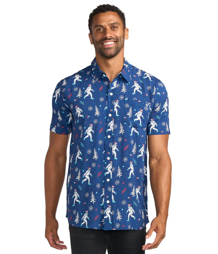 Men's Yuletide Yeti Button Down Shirt - Image 2