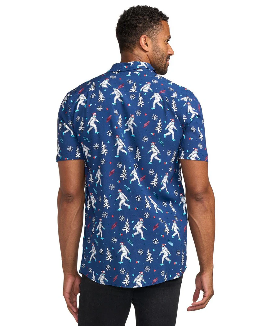 Men's Yuletide Yeti Button Down Shirt - Image 3