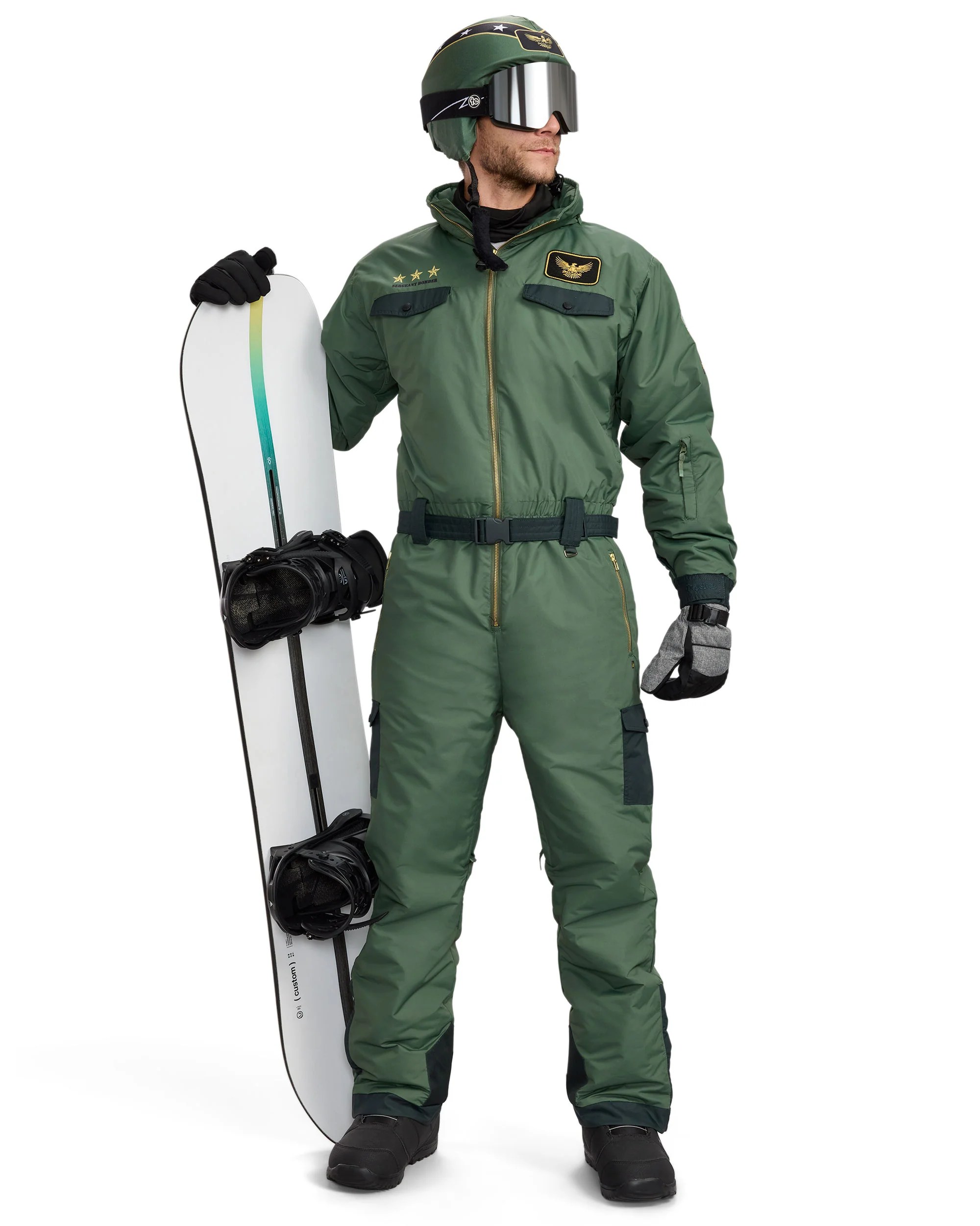 Men's Fighter Pilot Ski Suit and Helmet Cover - Image 8