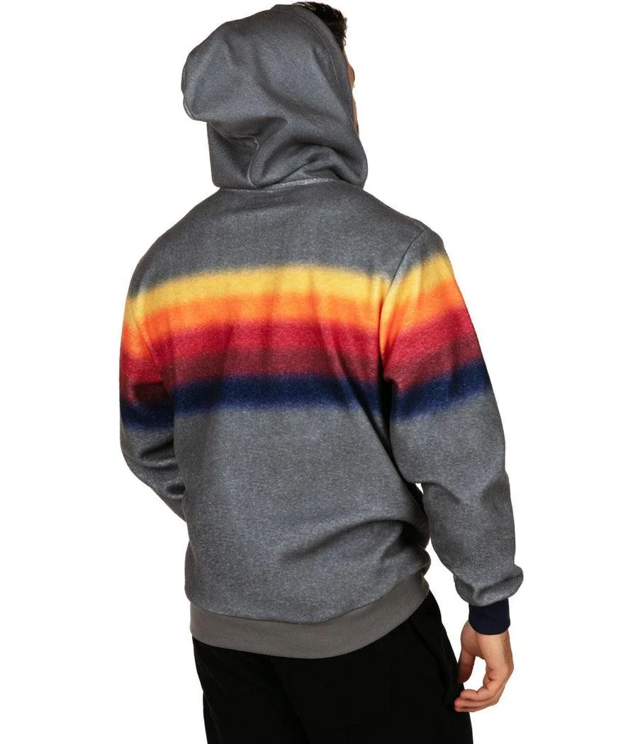 Men's Orange Haze Fleece Hoodie - Image 2