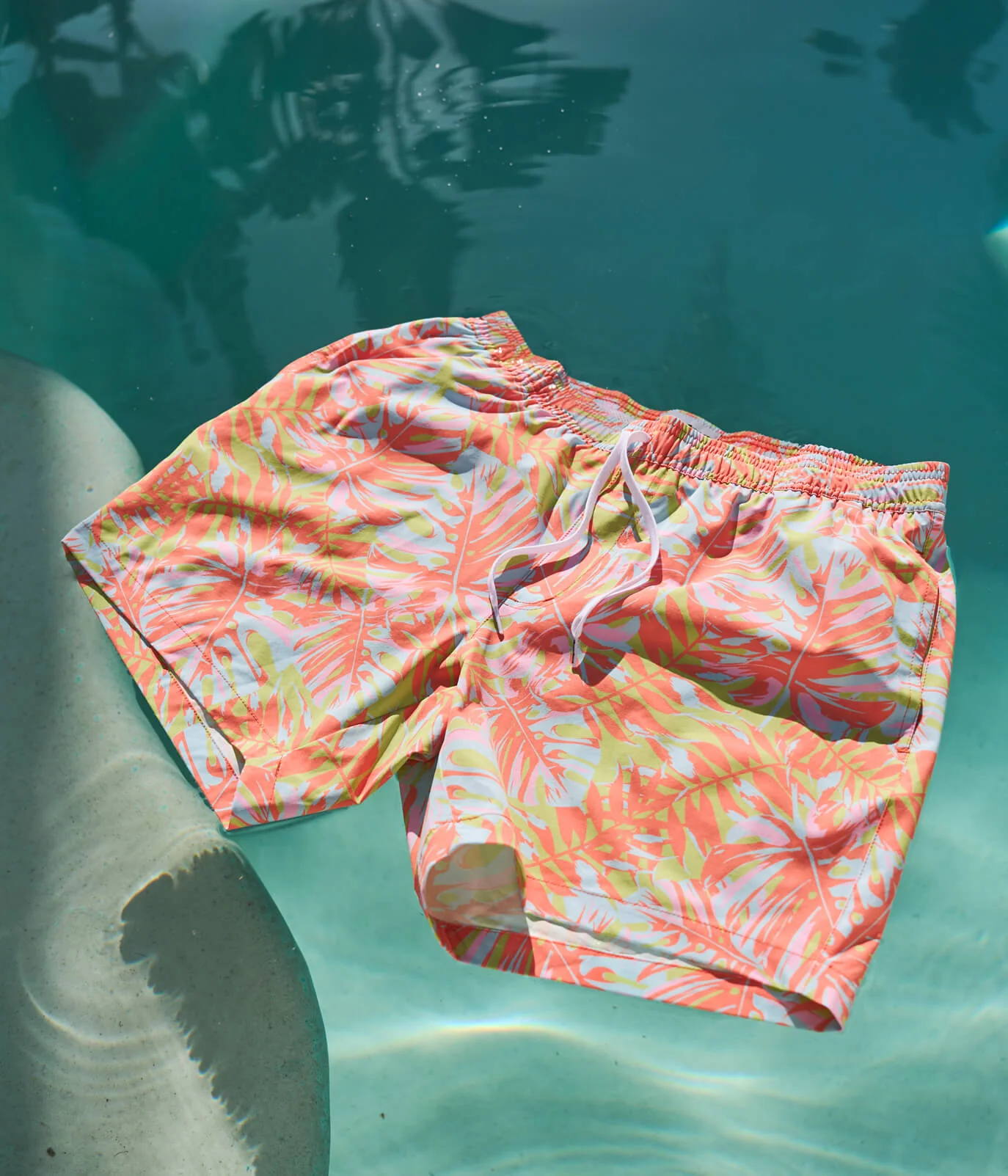 Leaf Luster Stretch Swim Trunks - 6" Inseam - Image 4