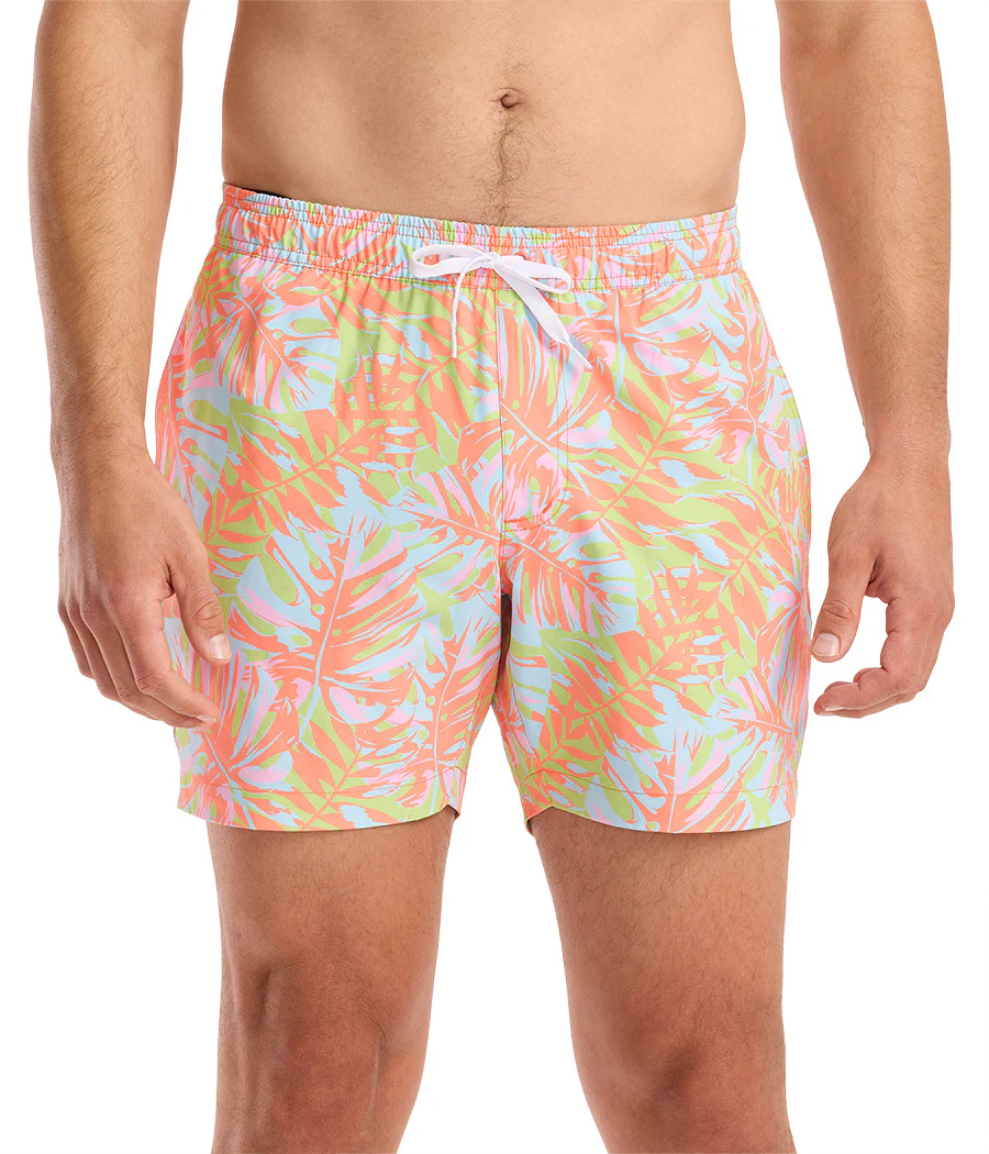 Leaf Luster Stretch Swim Trunks - 6" Inseam - Image 7
