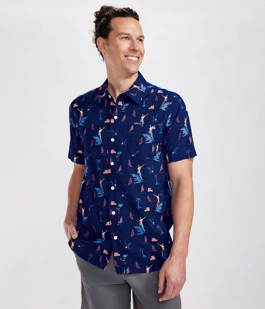 Men's Fin Riding Founder Button Down Shirt - Image 2