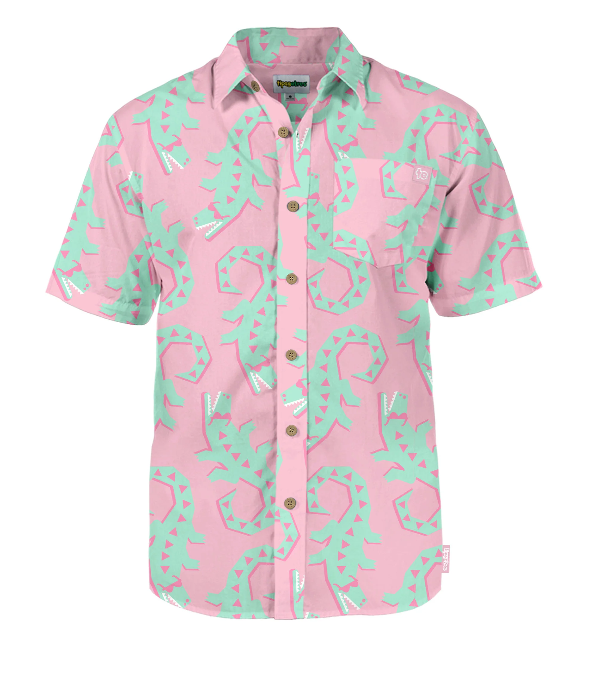 Men's Good Time Gator Button Down Shirt - Image 5