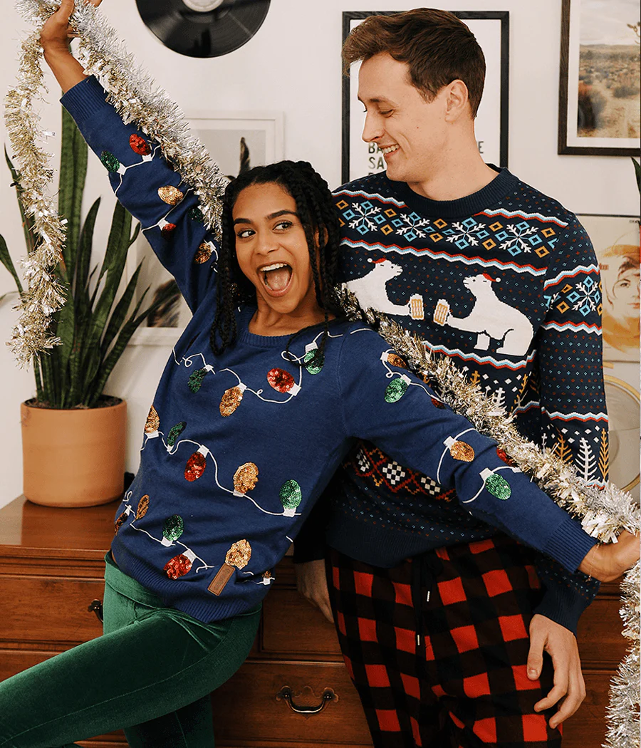 Men's Polar Bear Party Ugly Christmas Sweater - Image 4