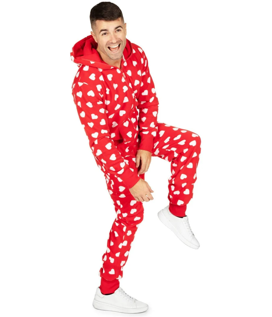 Men's Beating Hearts Jumpsuit - Image 4