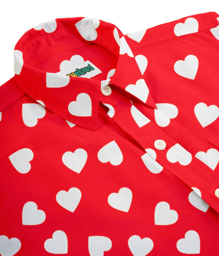 Men's Heartbeat Button Down Shirt - Image 4
