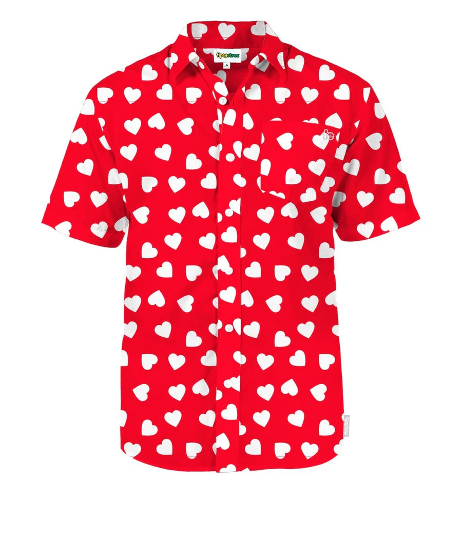 Men's Heartbeat Button Down Shirt - Image 5