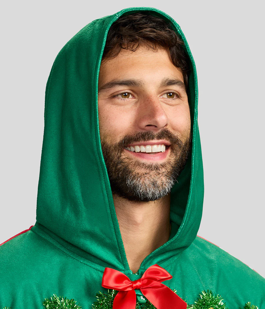 Men's Festive Fireplace Light Up Jumpsuit - Image 5