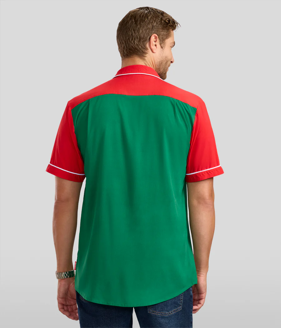 Men's Christmas Cowboy Button Down Shirt - Image 3