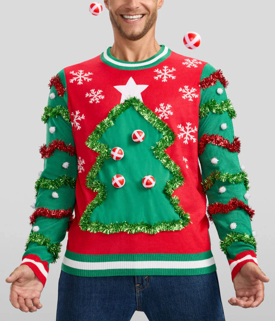 Men's Deck the Halls Game Ugly Christmas Sweater - Image 3