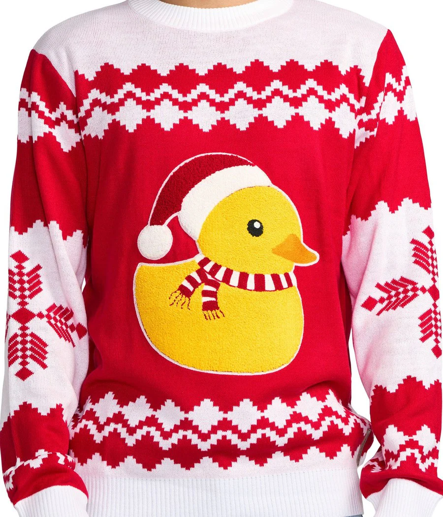 Men's Rubber Ducky Ugly Christmas Sweater - Image 3