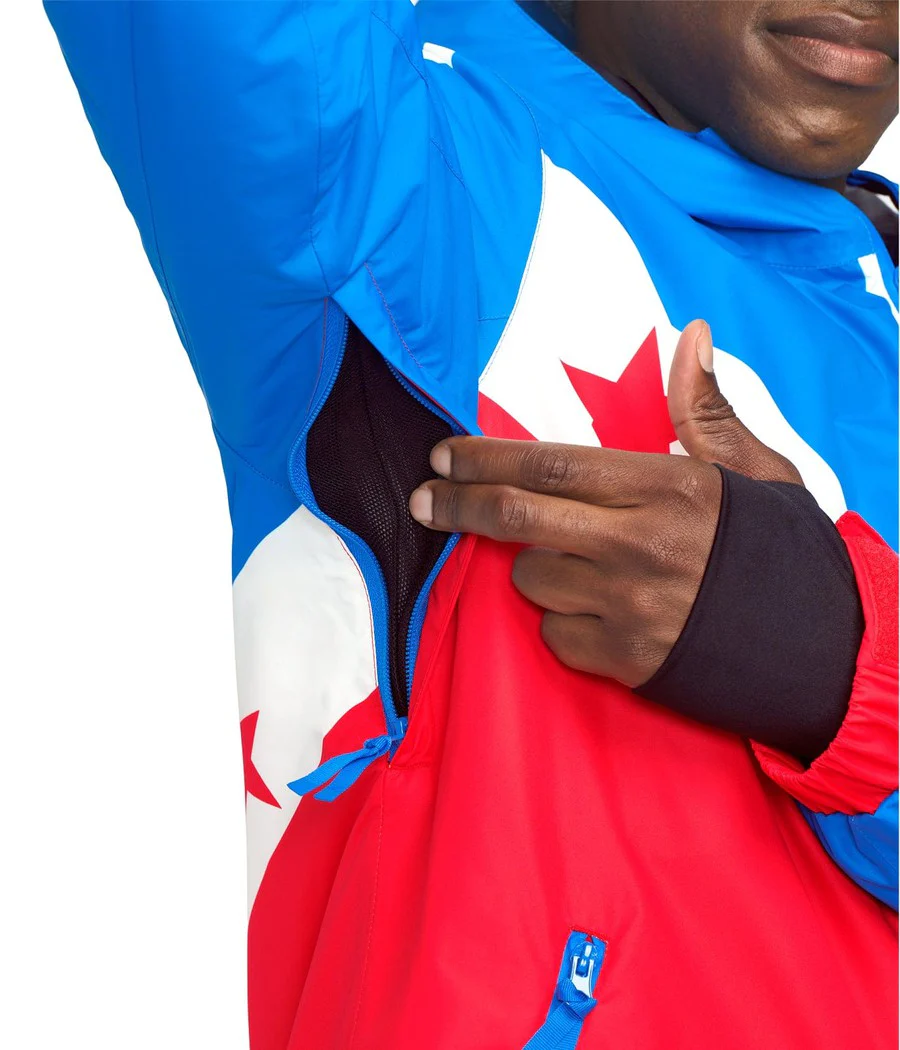 Men's Rockets Red Shred Winter Jacket - Image 4