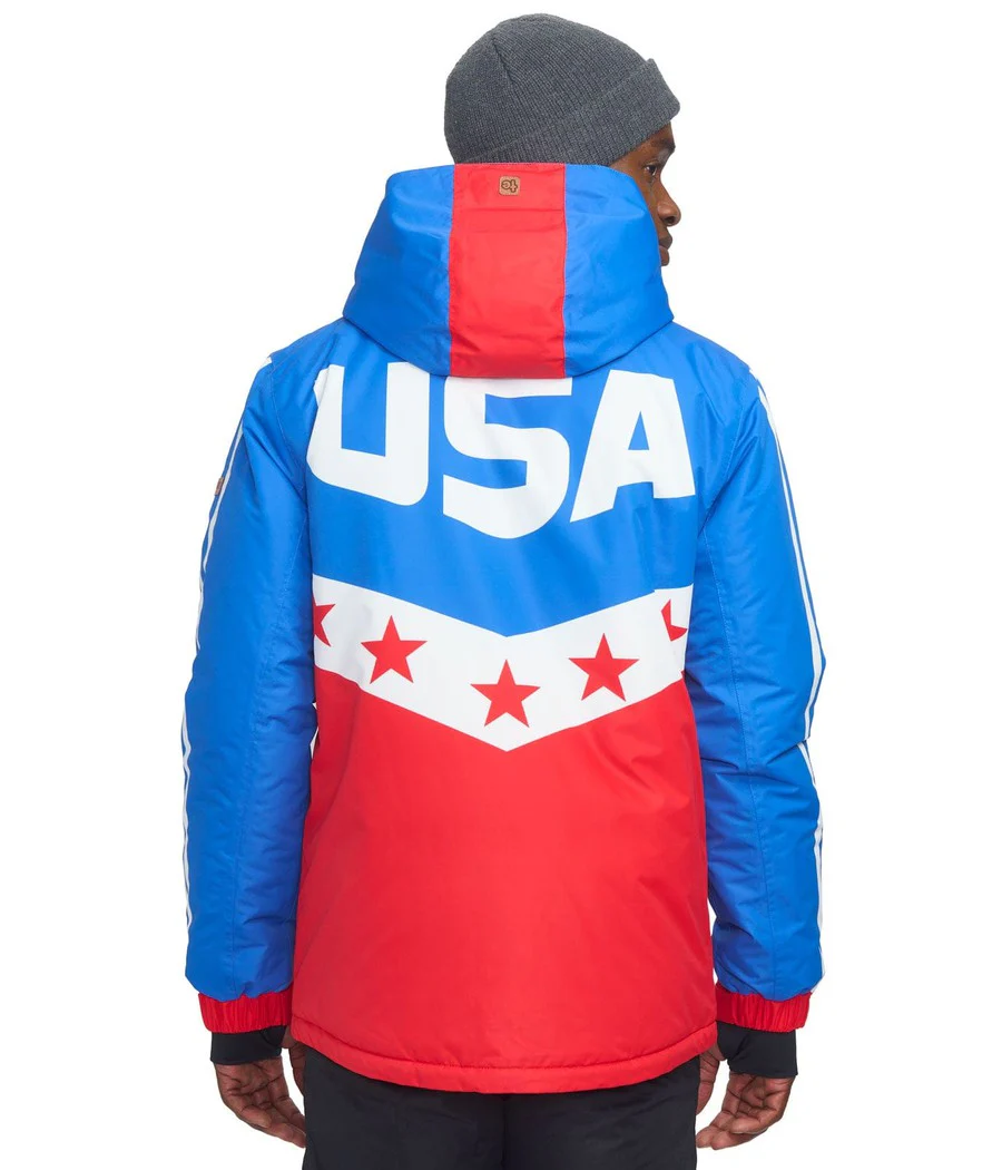 Men's Rockets Red Shred Snow Jacket - Image 2